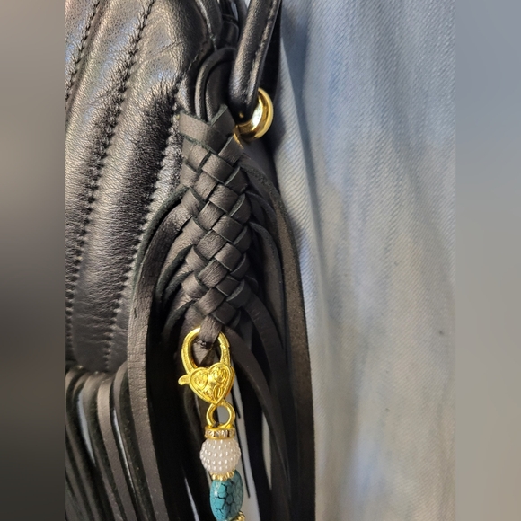 Valentino Garavani Quilted Crossbody Bag  Louis Vuitton fringe revamped upcycled - Picture 9 of 13